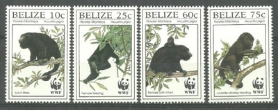 WWF Belize 1997 Mi 1182-1185 Czyste **