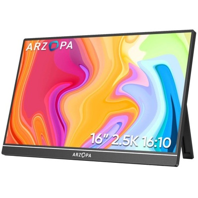 ARZOPA Z1RC PRZENOŚNY MONITOR IPS 16" DO LAPTOPA TELEFONU 2560 X 1600 USB-C