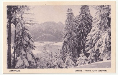 ZAKOPANE. Giewont -Widok z pod Gubałówki