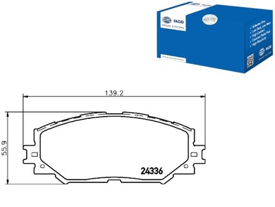 КОЛОДКИ ТОРМОЗНЫЕ T1580