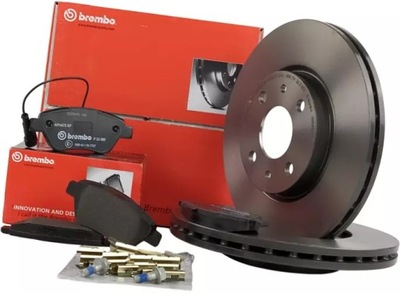Brembo тормозные диски+ тормозные колодки перед lancia musa 257mm фото №1