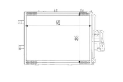 Depo конденсатор кондиционера opel corsa c фото №1