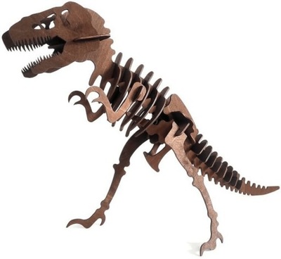 Puzzle drewniane 3D Szkielet T-Rexa