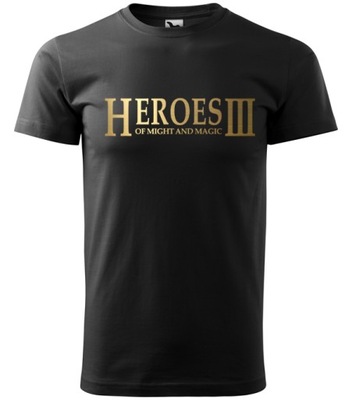 Koszulka HEROES 3 ZŁOTE LOGO HOMM rozmiar S - XXL