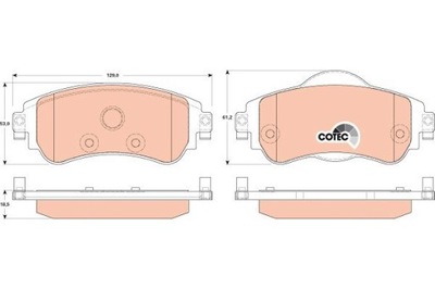 PADS HAMULC. CITROEN C4 09- FRONT  