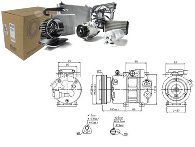 Компрессор кондиционера hyundai accent iii i30 matr фото №1