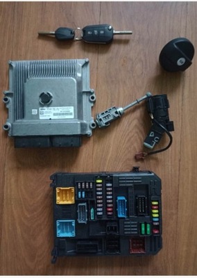 Набор стартовый bsi бортовой компьютер ключ citroen c3 iii 1,2thp фото №1