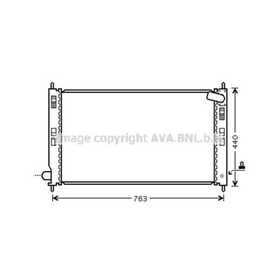 CHLODNICA, SISTEMA DE REFRIGERACIÓN DEL MOTOR AVA QUALITY COOLING MT2201  