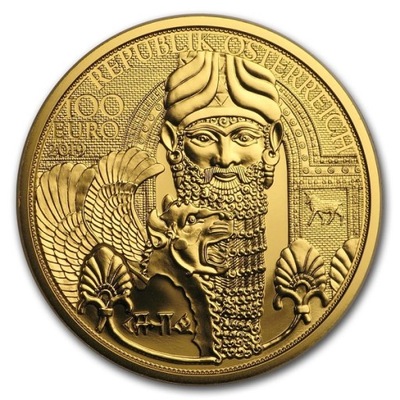 The Gold of the Mesopotamia 1/2 uncji Złota 2019 PROOF