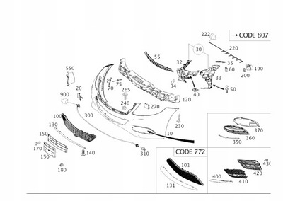 FORROS PARA TABLICE MERCEDES S CLASE W222  