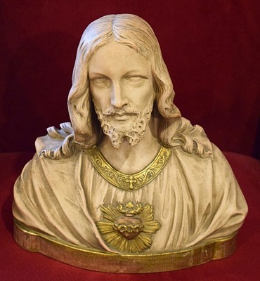 Stylowa Rzeźba popiersie Jezus Figura Sakralna kl