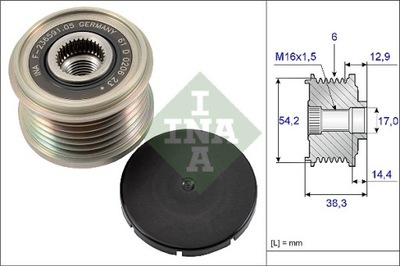 INA 535 0194 10 WHEEL PASOWE/SPRZEGLO ELECTRIC GENERATOR  