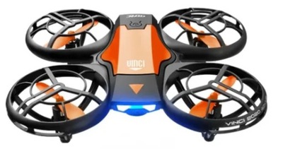 Dron mini dla Dziecka Zdalnie Sterowany Pomarańczowy 4DRC V8 Bateria