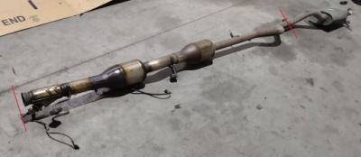 Выхлоп гаситель катализатор dpf mercedes v-klasa w447 2.2 cdi a4474900114 фото №1