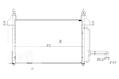 ABAKUS KONDENSATORIUS KONDICIONAVIMO FIAT STILO 10 01- 