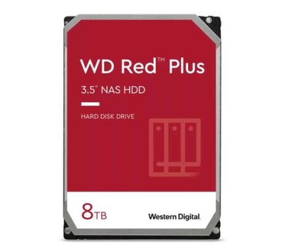 Dysk twardy HDD wewnętrzny WD WD80EFZZ Red Plus 8TB 3,5'' 7200 obr/min