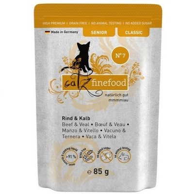 Catz Finefood Classic Senior N.07 Wołowina 85g