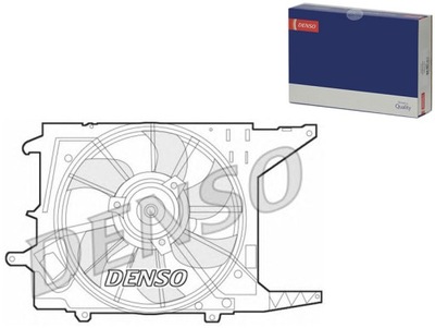 ВЕНТИЛЯТОР РАДІАТОРА (Z КОРПУСОМ) DACIA LOGAN LOGAN