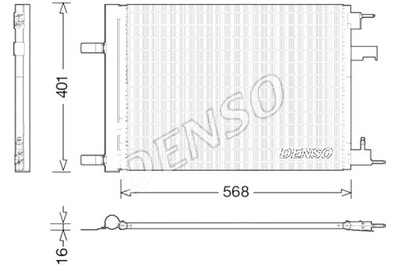 DENSO CONDENSADOR DE ACONDICIONADOR CHEVROLET CRUZE ORLANDO OPEL ASTRA J  