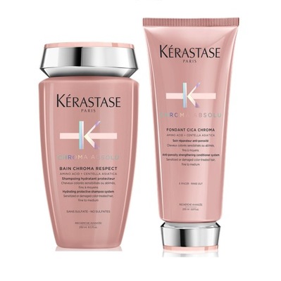 KERASTASE CHROMA ABSOLU ZESTAW OCHRONA KOLORU SZAMPON ODŻYWKA