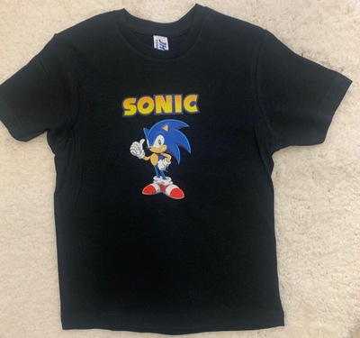 T-shirt Sonic czarny 5-6 lat