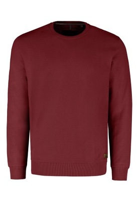 MĘSKA BLUZA PRZEZ GŁOWĘ BEZ KAPTURA GŁADKA BASIC BURGUND VOLCANO B-ANDY XXL