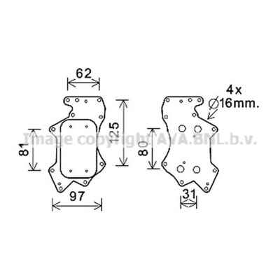 РАДИАТОР МАСЛА, МАСЛО МОТОРНОЕ AVA QUALITY COOLING AI3403