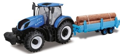 Model Traktor New Holland Farm z przyczepą