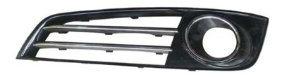 AUDI A8 D4 2009-2013 REJILLA DEFLECTOR NEGRO LUSTRE CROMO IZQUIERDA NUEVO HALÓGENO  