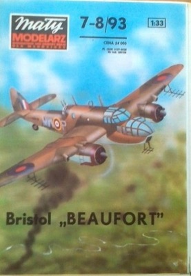 Mały modelarz 7-8/93 Samolot bombowy Bristol Beauf