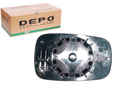 Скло дзеркало le renault clio iii 05-09 depo фото №1
