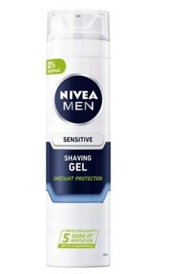 Nivea Men Sensitive żel do golenia natychmiastowa ochrona 200ml