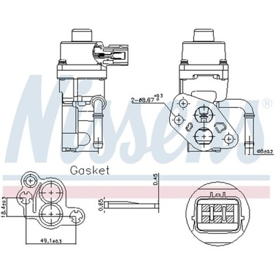 КЛАПАН AGR NISSENS 98168