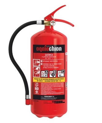 ОГНЕТУШИТЕЛЬ ПОРОШКОВЫЙ 6 KG OGNIOCHRON GP-6X ABC\/MP\/E фото