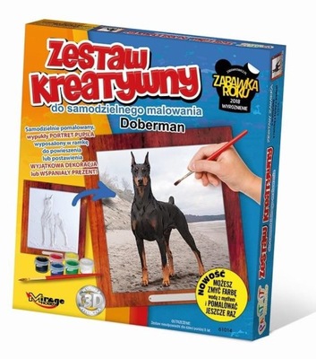 ZESTAW KREATYWNY SERIA PSY DOBERMAN