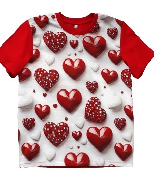 T-shirt koszulka koszulki serca 116