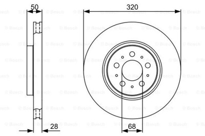 BOSCH 0 986 479 321 DISCO DE FRENADO  