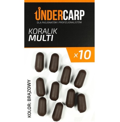 Under Carp - koralik multi brązowy