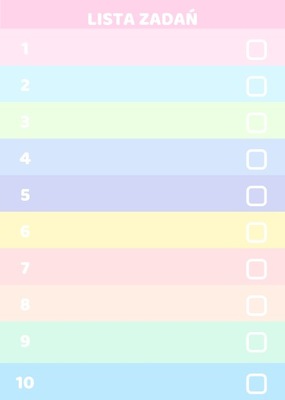 Notes A6 Lista Zadań, 50 kartek wyrywanych