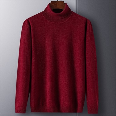 COODRONY Brand 100% Merino Wool Turtleneck Sweater