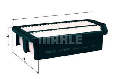 Фільтр повітря hyundai kia mahle фото №1