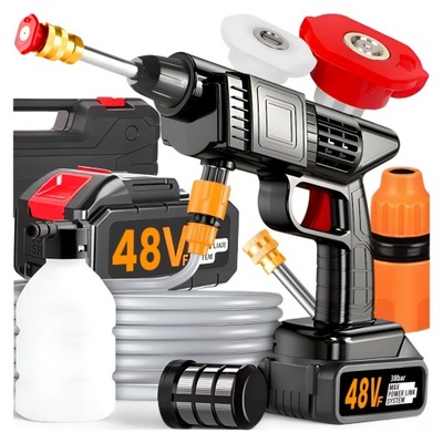 MYJKA CIŚNIENIOWA AKUMULATOROWA 2 AKUMULATORY 2 Ah 48V PIANOWNICA I WALIZKA