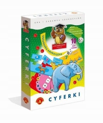 CYFERKI UKŁADANKA Edukacyjna PUZZLE 10 GIER LICZBY