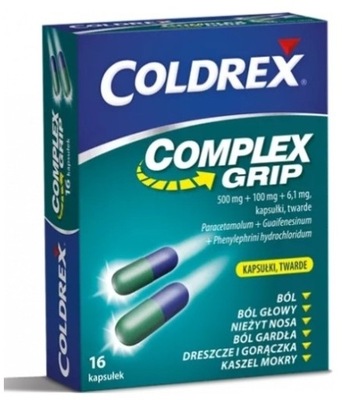 Coldrex Complex Grip, 16 kapsułek twardych