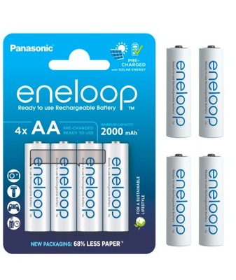 AKUMULATORKI ENELOOP 4xAA 2000 mAh JAPOŃSKIE