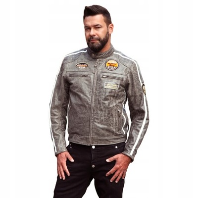 CHAQUETA MOTOCICLETA WOLF RETRO CRACKER 2XL PODPINKA  