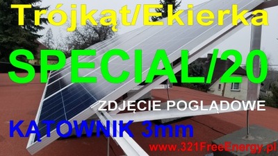 Trójkąt - ekierka - PV - fotowoltaika - SPEC/20/3