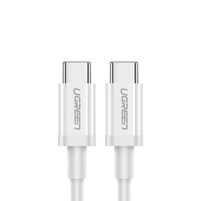 Kabel Ugreen US264 60517 USB-C / USB-C PD QC AFC 0.5m - biały