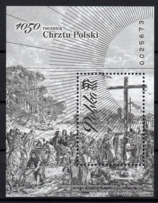 2016 Fi. blok 284 ND ** 1050. rocznica chrztu