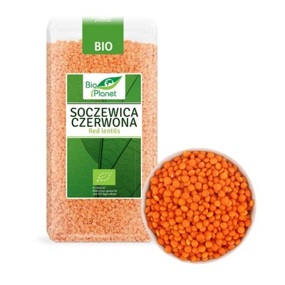 BIO PLANET SOCZEWICA CZERWONA BIO EKOLOGICZNA 400g